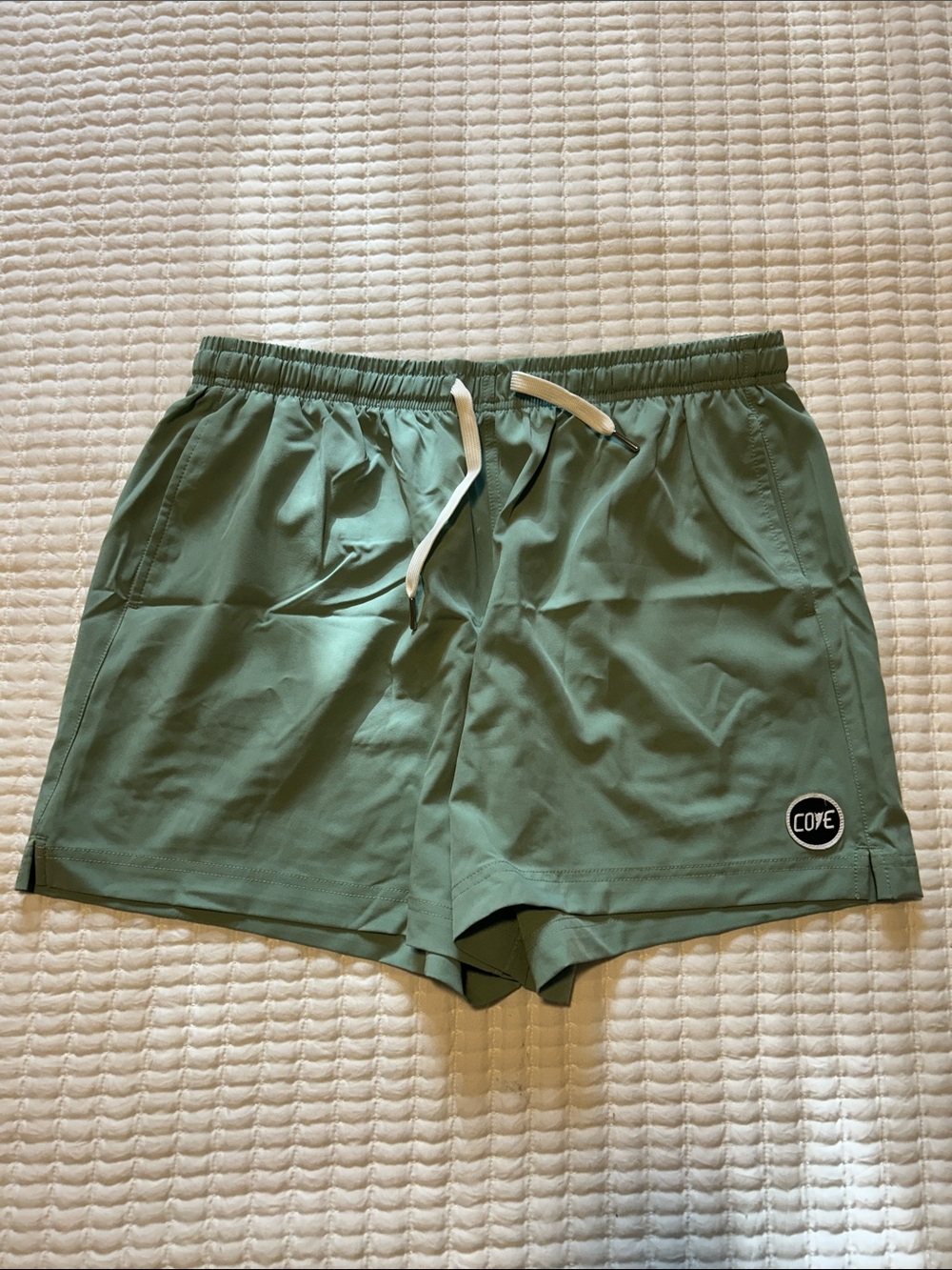 Cove Men's Green Swim Trunks with Drawstring 36” waist